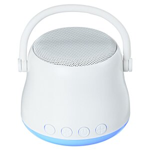 Additional Image 5 - a white round object with a blue light