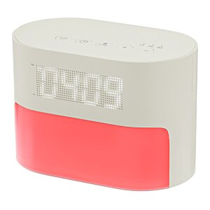 Additional Image 5 - a white and pink digital alarm clock