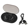 Additional Image 5 - a black and white earbuds in a case