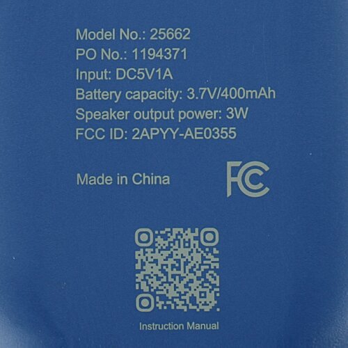 Additional Image 7 - a blue rectangular object with white text