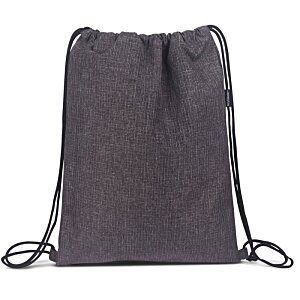Additional Image 1 - a black backpack with string