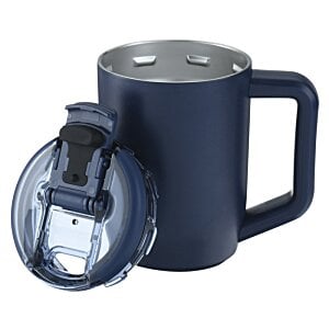 Additional Image 3 - a blue coffee mug with headphones