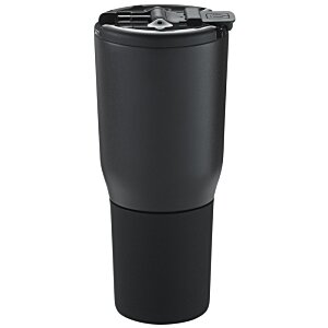 Additional Image 1 - a black tumbler with a lid