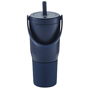 Additional Image 1 - a blue tumbler with a straw