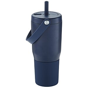 Additional Image 2 - a blue plastic cup with a straw