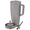 Additional Thumbnail Image 2 - a white mug with a handle and a metal lid
