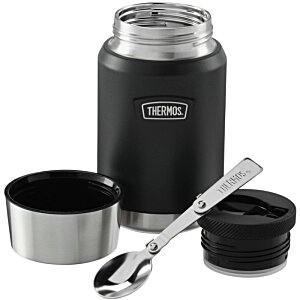 Additional Image 3 - a black and silver thermos