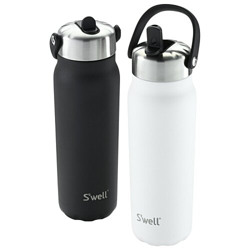 Additional Image 4 - a black and white water bottles