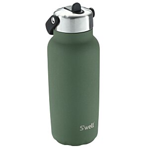 Additional Image 2 - a green water bottle with a black lid