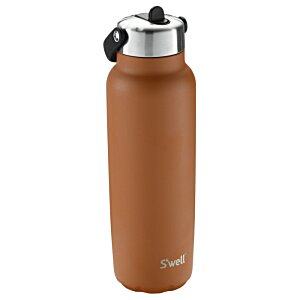 Additional Image 2 - a brown water bottle with a black lid