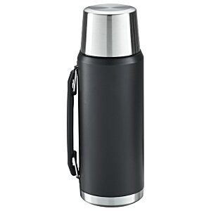 Additional Image 1 - a black and silver thermos