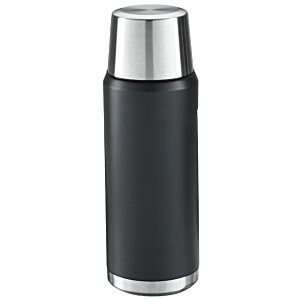 Additional Image 3 - a black and silver thermos
