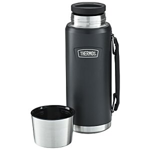 Additional Image 4 - a black thermos with a cup