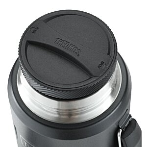 Additional Image 6 - a close up of a black and silver water bottle