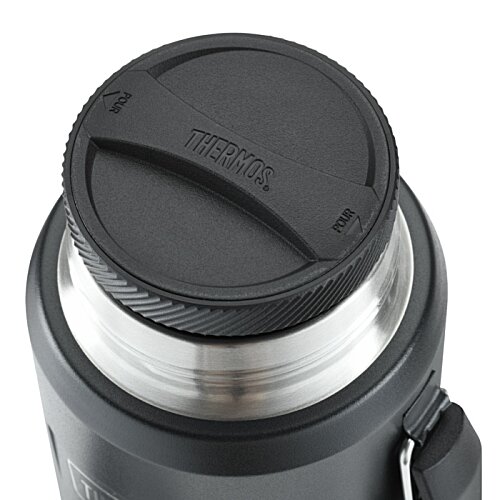 Additional Image 6 - a close up of a black and silver water bottle