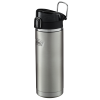 Additional Thumbnail Image 2 - a silver water bottle with a black lid