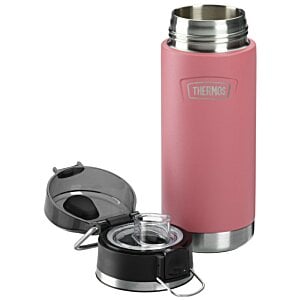 Additional Image 1 - a pink thermos with a black tape