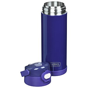 Additional Image 4 - a blue and silver thermos