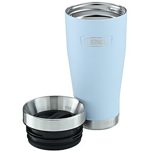 Additional Image 3 - a blue and silver tumbler