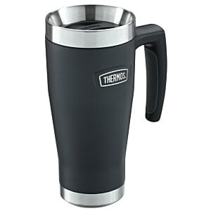 Additional Image 3 - a black and silver coffee mug