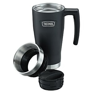 Additional Image 5 - a black coffee mug with a lid