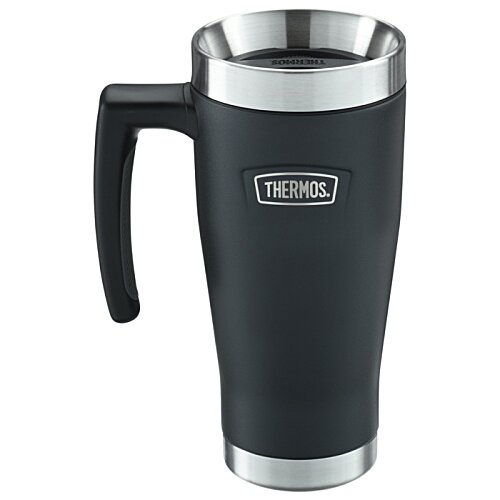 Additional Image 1 - a black and silver coffee mug
