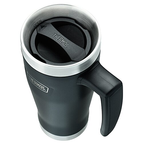 Additional Image 6 - a black and silver coffee mug