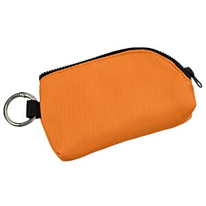 Additional Image 1 - an orange pouch with a black zipper
