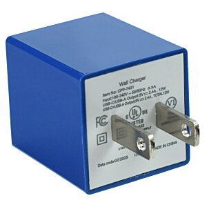 Additional Image 2 - a blue cube with silver plugs