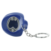 Additional Thumbnail Image 1 - a blue key chain with a black and silver heart