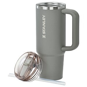 Additional Image 2 - a grey coffee mug with a lid