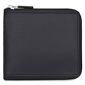 Additional Image 1 - a black zippered wallet