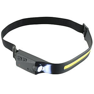 Additional Image 2 - a black headband with a yellow strip