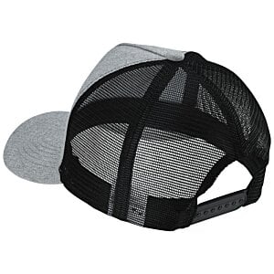 Additional Image 1 - a black hat with a mesh on it