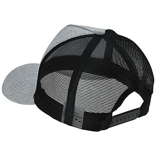 Additional Image 1 - a black hat with a mesh on it