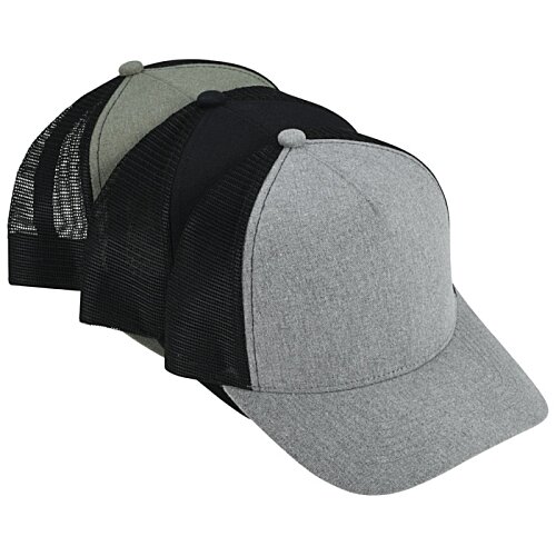 Additional Image 2 - a grey and black hat