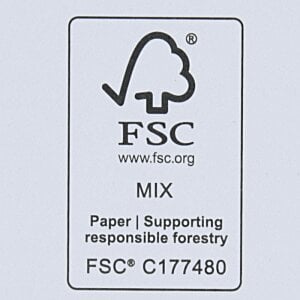 Additional Image 3 - a black and white label with a tree and text