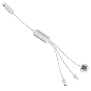 Additional Image 1 - a white earbuds with a cord