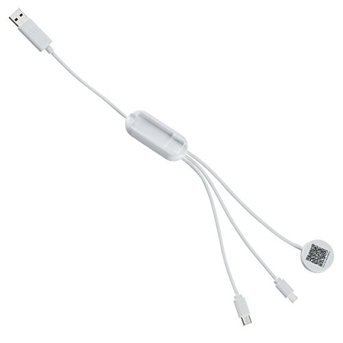 Additional Image 1 - a white earbuds with a cord