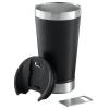 Additional Thumbnail Image 3 - a black and silver coffee mug