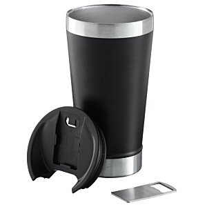 Additional Image 3 - a black and silver coffee mug