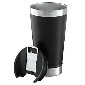Additional Image 4 - a black and silver coffee mug