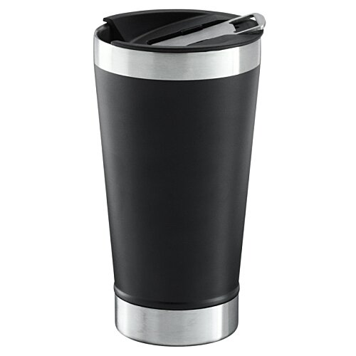 Additional Image 2 - a black and silver tumbler