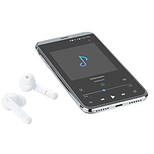 Additional Image 5 - a close-up of a cell phone and earbuds