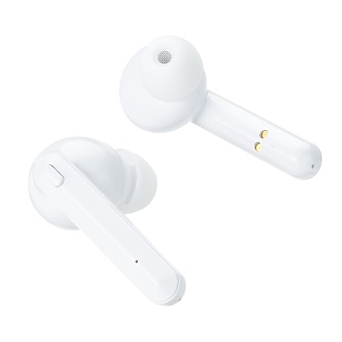 Additional Image 4 - a pair of white earbuds