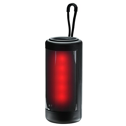 Additional Image 8 - a black round object with red light