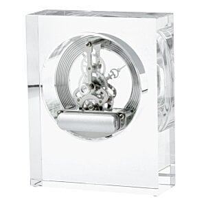 Additional Image 2 - a glass clock with a circular object