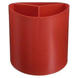 Additional Image 3 - a red pencil holder on a white background