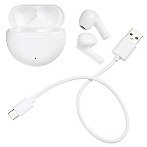 Additional Image 5 - a white earbuds and a cord