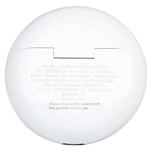 Additional Image 1 - a white round object with text